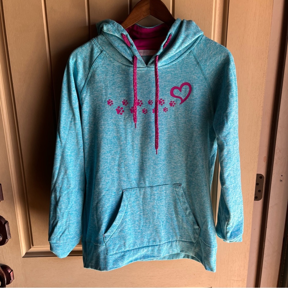Paw Print and Heart Hoodie